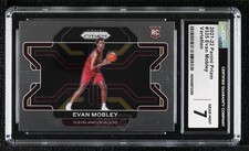 2021-22 Panini Prizm Rookie Variation Evan Mobley #325 CGC 7 a5g
