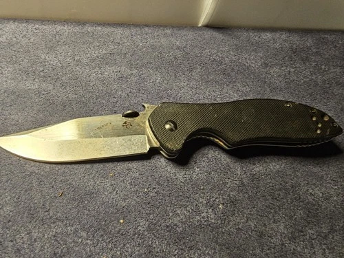 Kershaw Emerson CQC-6K D2 Knife - 3.25" Blade - Black/Stonewash Finish - 6034D2