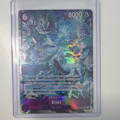 Bandai One Piece Card Game Enel OP15-060 OP-15 Special Alt Art Foil Eng