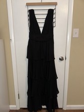Lulus Womenâs Size Medium Black Floor Length Sleeveless Dress