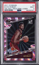 2021 PANINI DONRUSS THE ROOKIES HOLO PINK LASER #3 EVAN MOBLEY PSA 9