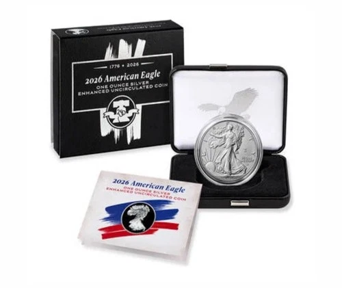 2026 American Eagle Silver One Ounce Enhanced Uncirculated Coin - PRE SALE!