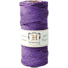 Hemptique Hemp Cord Spool 20lb 205'-Dark Purple