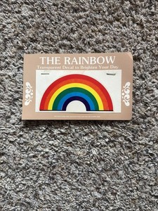 Vintage 1979 Transparent Decal Rainbow New Old Stock