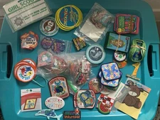 Girl Scout Brownies Patches Lot 125+ Badges Bundle Silver Award Camping GSCTX