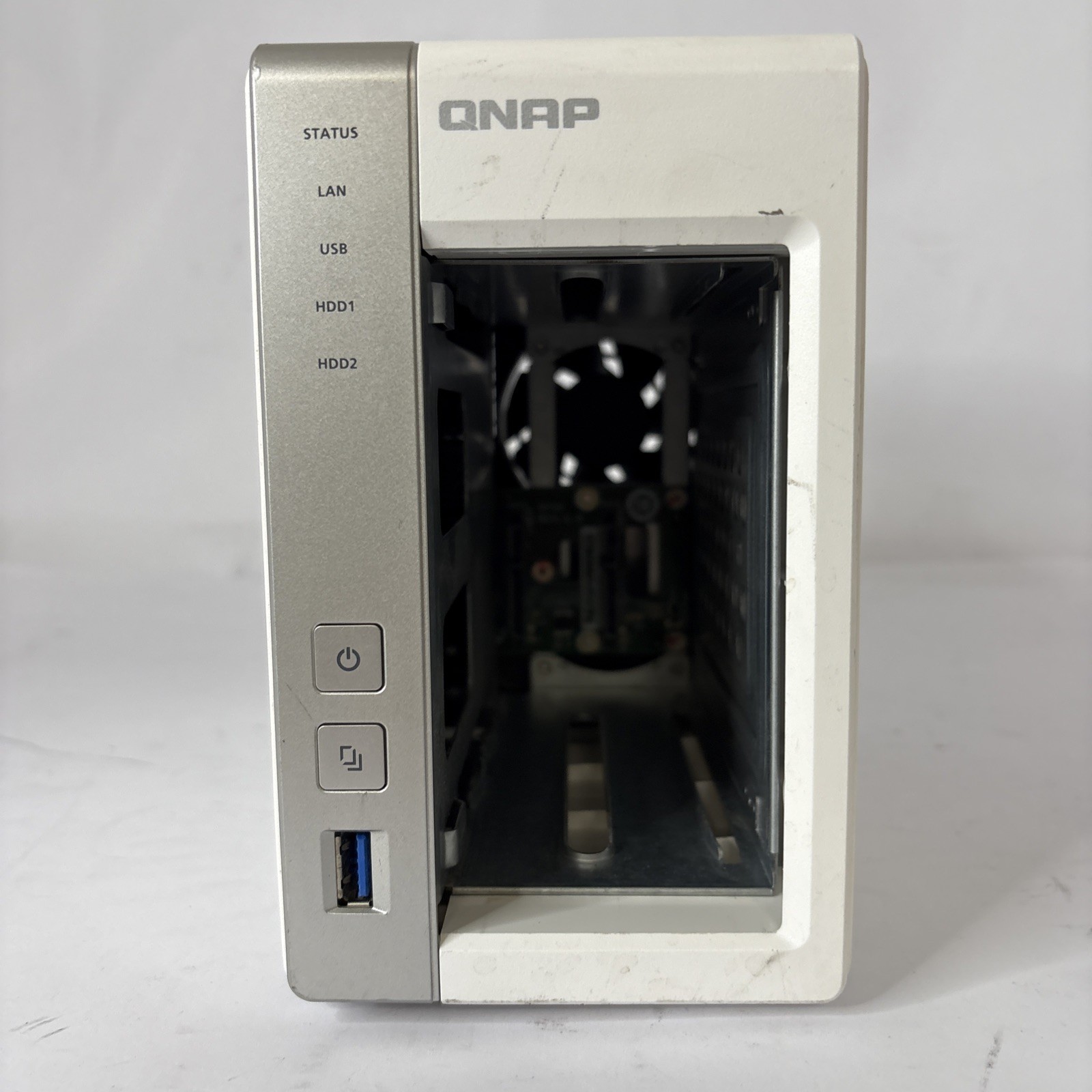 QNAP TS-231P NAS Backup| 2-Bay Network Storage | No HDD | Tested | No Power Cord