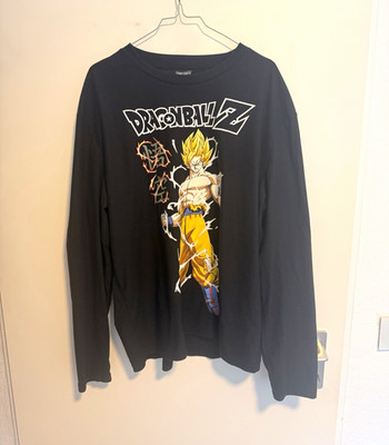 Primark Herren Pullover L Schwarz Dragon Ball Z Goku Rundhals Langarm 2er Set