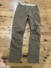 Kuhl Free Ryder Brown Flex Canvas Hiking Outdoors Trail Pants 30 X 32