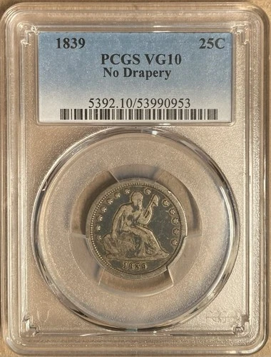1839-P Seated Liberty Quarter — photo from another recent sale