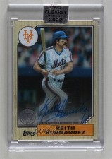 2022 Clearly Authentic 1987 Topps Baseball Keith Hernandez #87TBA-KH Auto 0u46