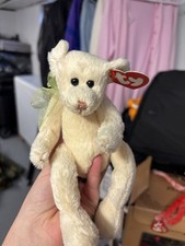 Ty Beanie Baby Attic Treasures HARPER the Bear with Green Bow  1993   8"