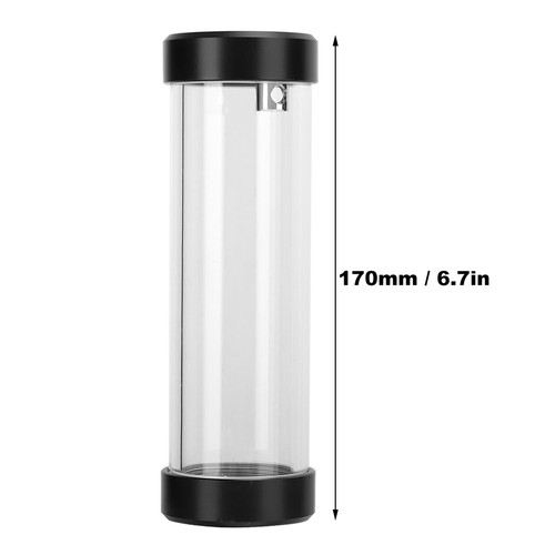 Computer Water Tank Cylindrical PC Cooling System 3‑Hole POM Cover Built‑in NEW - Afbeelding 2 van 12