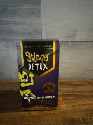 Stinger Detox Buzz 5X Deep System Cleanser Drink   Grape Flavor   8 FL OZ