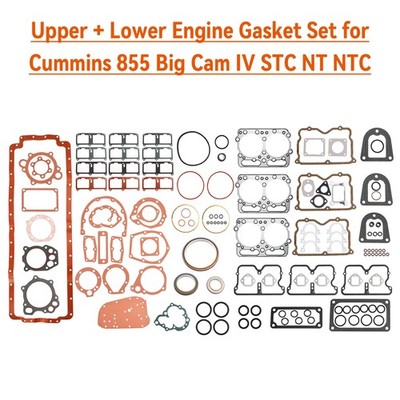 Upper + Lower Engine Gasket Set für Cummins 855 Big Cam IV STC NT NTC