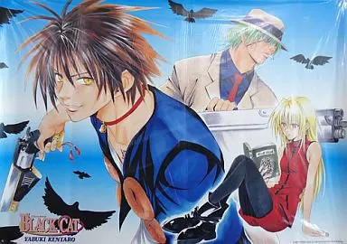 Shueisha Black Cat Anime Poster Train Sven Eve Jump Festa 2002 B2