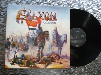 Saxon ~ Crusader ~ Vintage 1986  UK IMPORT Gatefold LP  EMI   EMS 1168