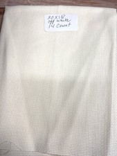 30x18 Off White 14 Count Cross Stitch Fabric