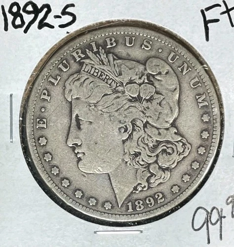 1892-S MORGAN SILVER DOLLAR - FINE+ ~NICE COIN~