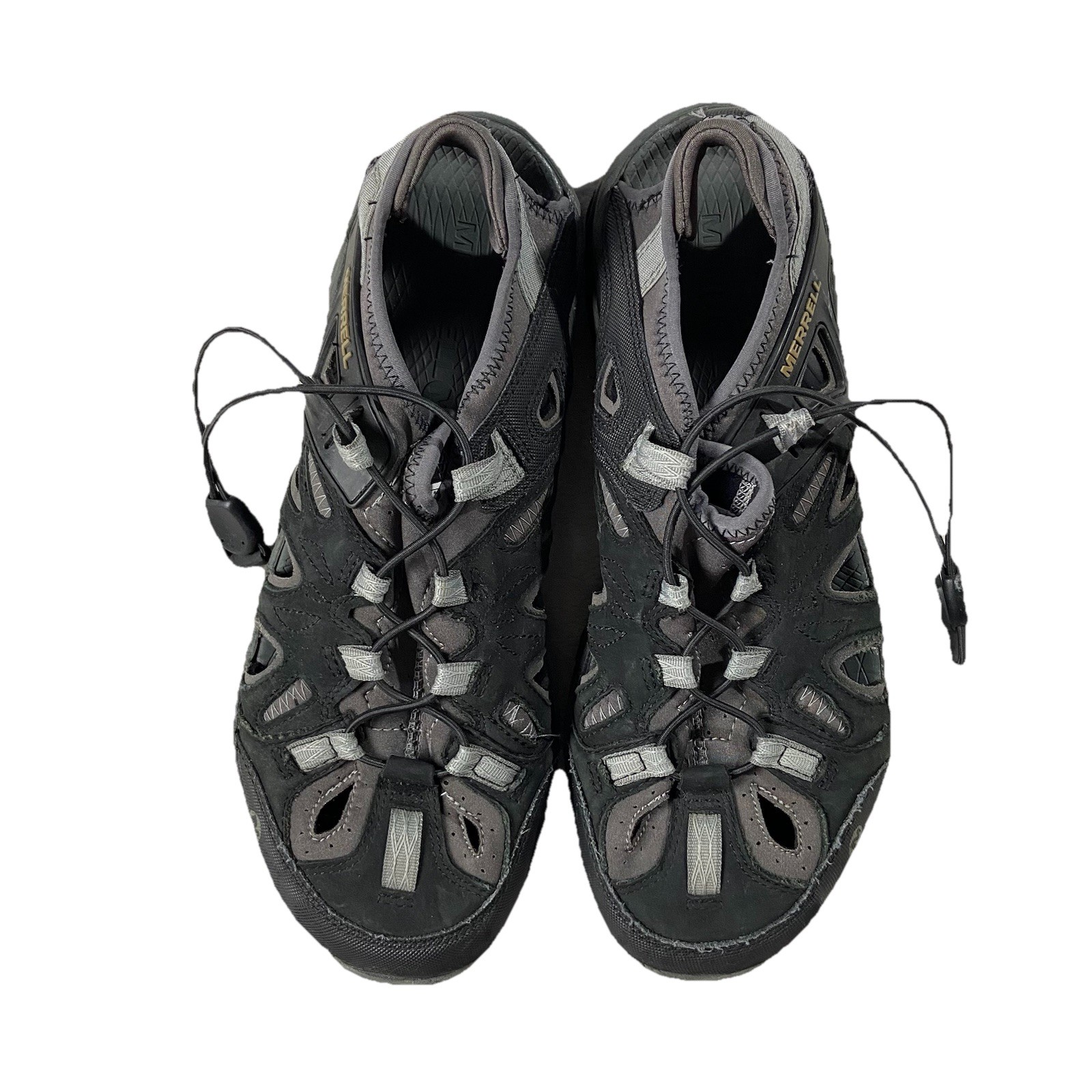 Merrell Wild Dove scarpe da trekking slip on nere sandali slip on uomo 9 5 J65239