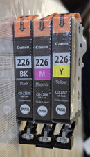 Canon 226 CLI-226 Ink Cartridges Black Magenta Yellow Genuine