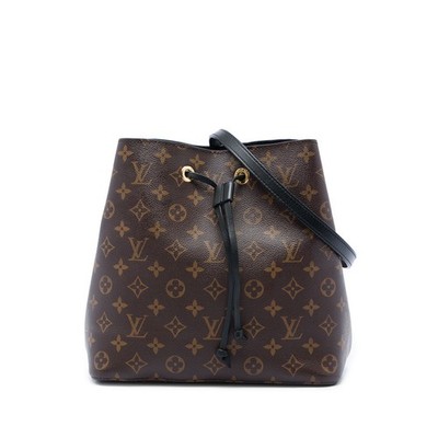 Louis Vuitton Monogram Neonoe MM Pre-Loved Bucket Bag Schwarz