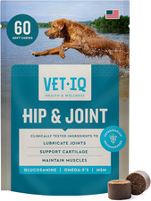 Glucosamine Hip Joint Supplement for Dogs, 60 Soft Chews, Joint Support Supple