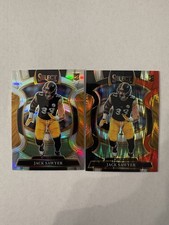 2025 Panini Select - Concourse Jack Sawyer #53 Silver Prizm + Red/Black Shock