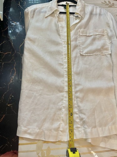 LAUREN Ralph Lauren Shirt White 100% Linen Button Up Women's 1X - Picture 5 of 6