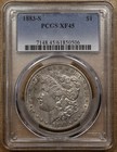 1883-S Morgan dollar, PCGS XF45,sweet, lovely original, DavidKahnRareCoins — photo 3