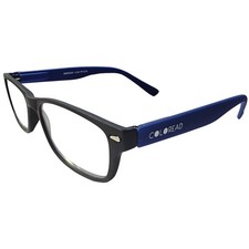 Coloread Quality Reading Glasses - Includes Soft Case - Alan Blk/Blu