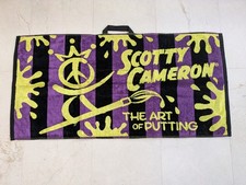 NEW! SCOTTY CAMERON GALLERY PEACE SURFER 'AOP' GOLF TOWEL/ MULTI-COLOR