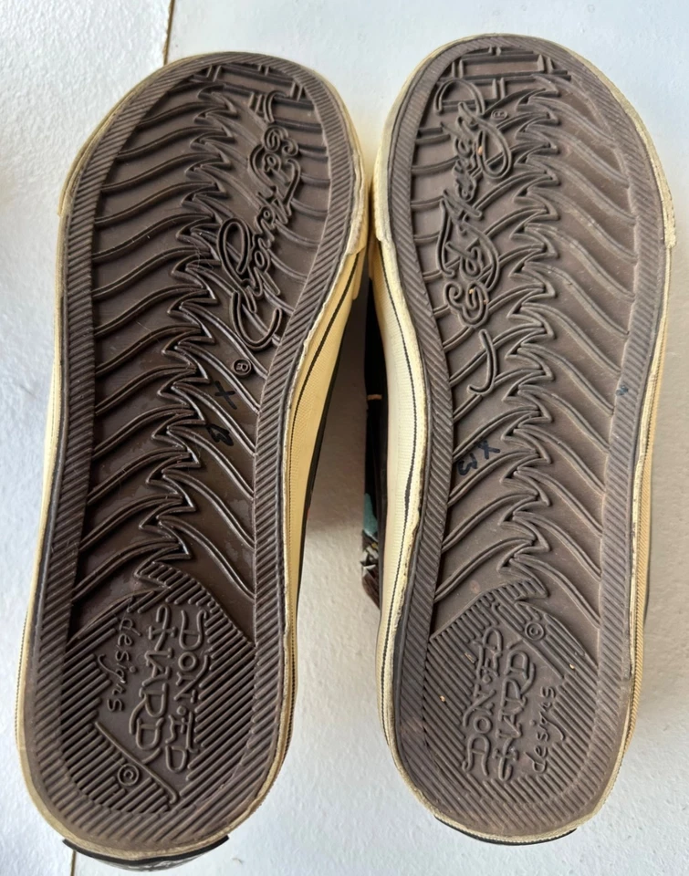 Zapatillas Ed Hardy Born Free Cuero Marrón Adulto Unisex/Mujer Talla 10 (LEER) Foto 4 de 4