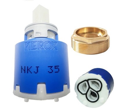 NKJ35A 35mm Faucet Cartridge, Cartridge,W/Right Rotation, Repair Compatible W...