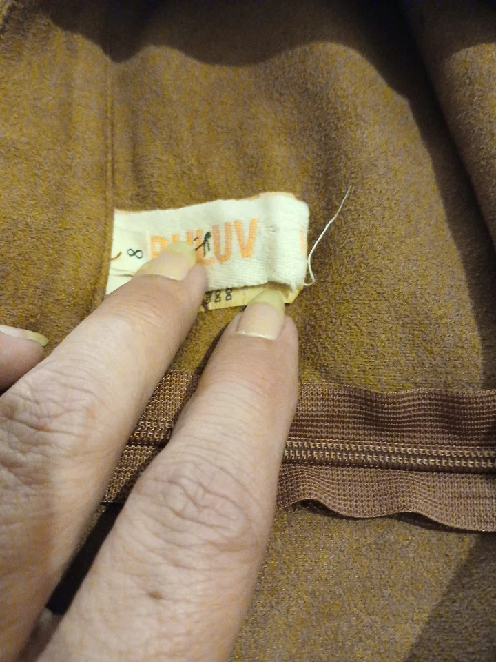 Truluv молодежи девочек размер 8 коричневый бахрома юбка искусственной замши мини Western родео - Изображение 3 из 3