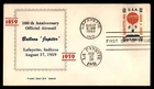 Mayfairstamps US FDC 1959 Indiana hot air balloon Jupiter 100th anniversary air