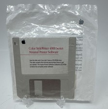 Apple Macintosh Floppy Disk Color StyleWriter 4000 Series Printer Floppy Sealed 