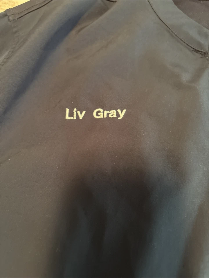 Chick Fil A Chef Coat Jacket Medium Navy Blue Official Uniform Oobe Team Apparel - Image 4 of 4