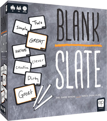 BLANK SLATE, Where Great Minds Think Alike, Fun Family-Friendly Board Game, Word