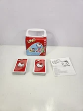 Hello Kitty UNO Deluxe Collector Tin Game, 2003 Sanrio, Complete w/ Instructions