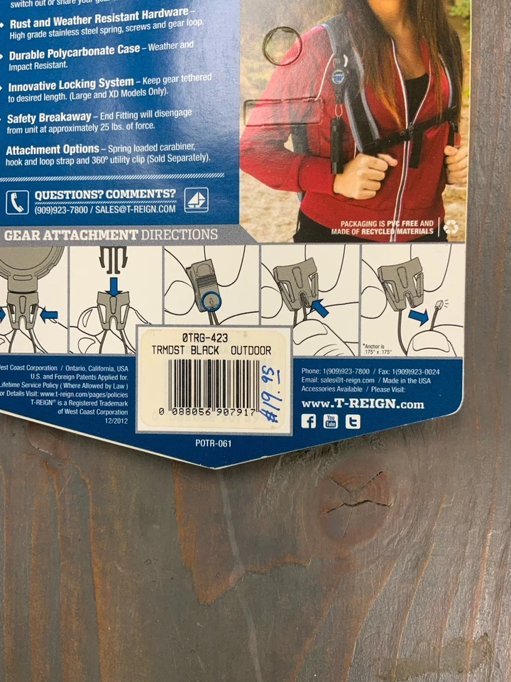 Retractable Outdoor Products Heavy-Duty Retractable Gear Tether for Camping - Image 2 of 4