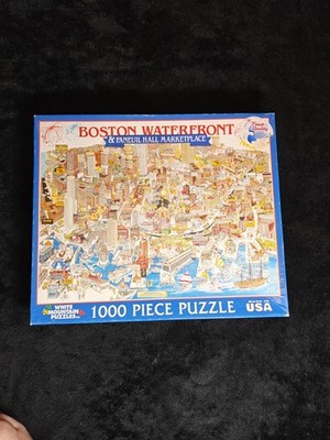 White Mountain Puzzles selten Boston Waterfront 1000 Stück Puzzle