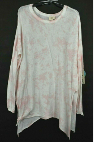 Cloth By Design Womens Crewneck Long Sleeve Tie-Dye Oversized Sweater - Picture 2 of 5