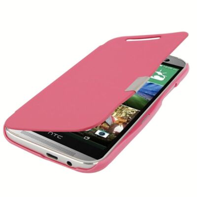 Handyhülle Tasche für HTC One M8 / M8s pink gebürstet