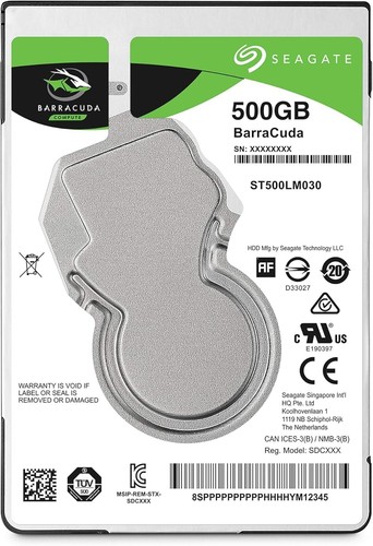 Reliable 500GB Barracuda SATA HDD - Ultra-Slim 7mm Design with 5400RPM Speed - Picture 4 of 9