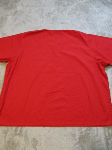 Texas Tech Red Raiders Scrubs Shirt Mens XXXL Red Football University Nurse Top - Picture 13 of 16
