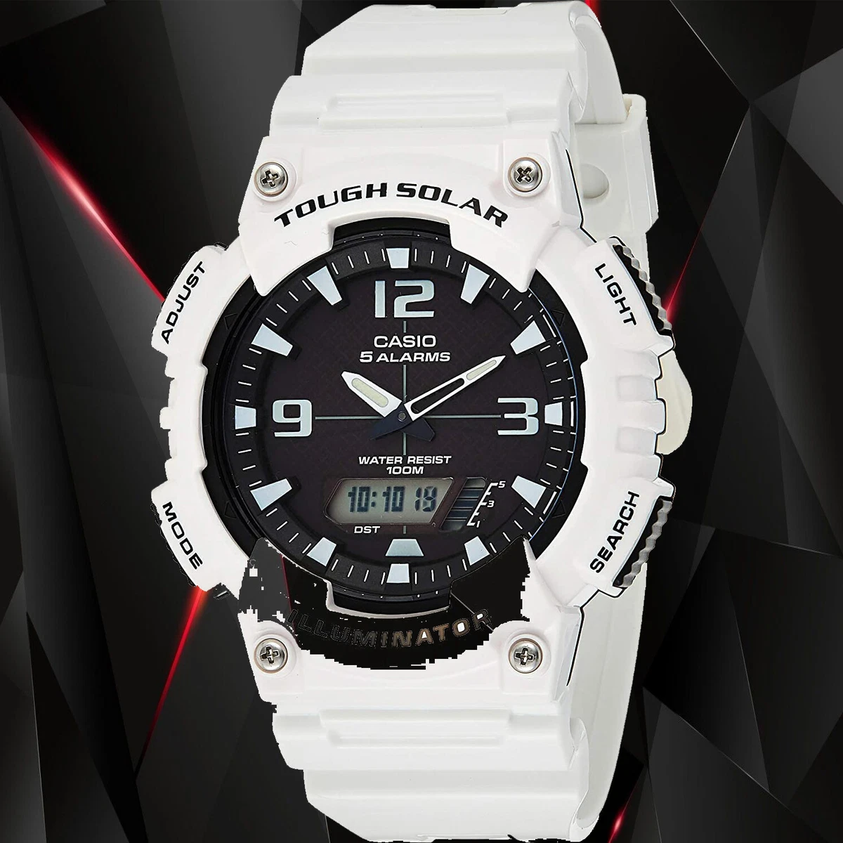 Tough solar top illuminator set time