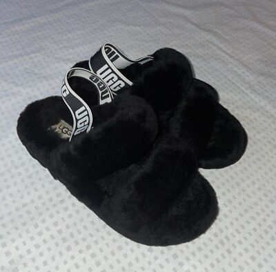UGG Fluff Oh Yeah slides Slingback Black Size