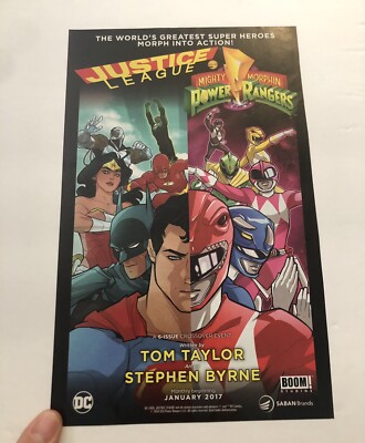 Vintage Justice League & Power Rangers Comics Magazine Ad 0C25