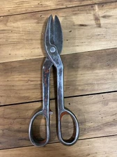 Vintage Hardware Metal Tinner Snips Shears Keen Kutter Logo USA Made