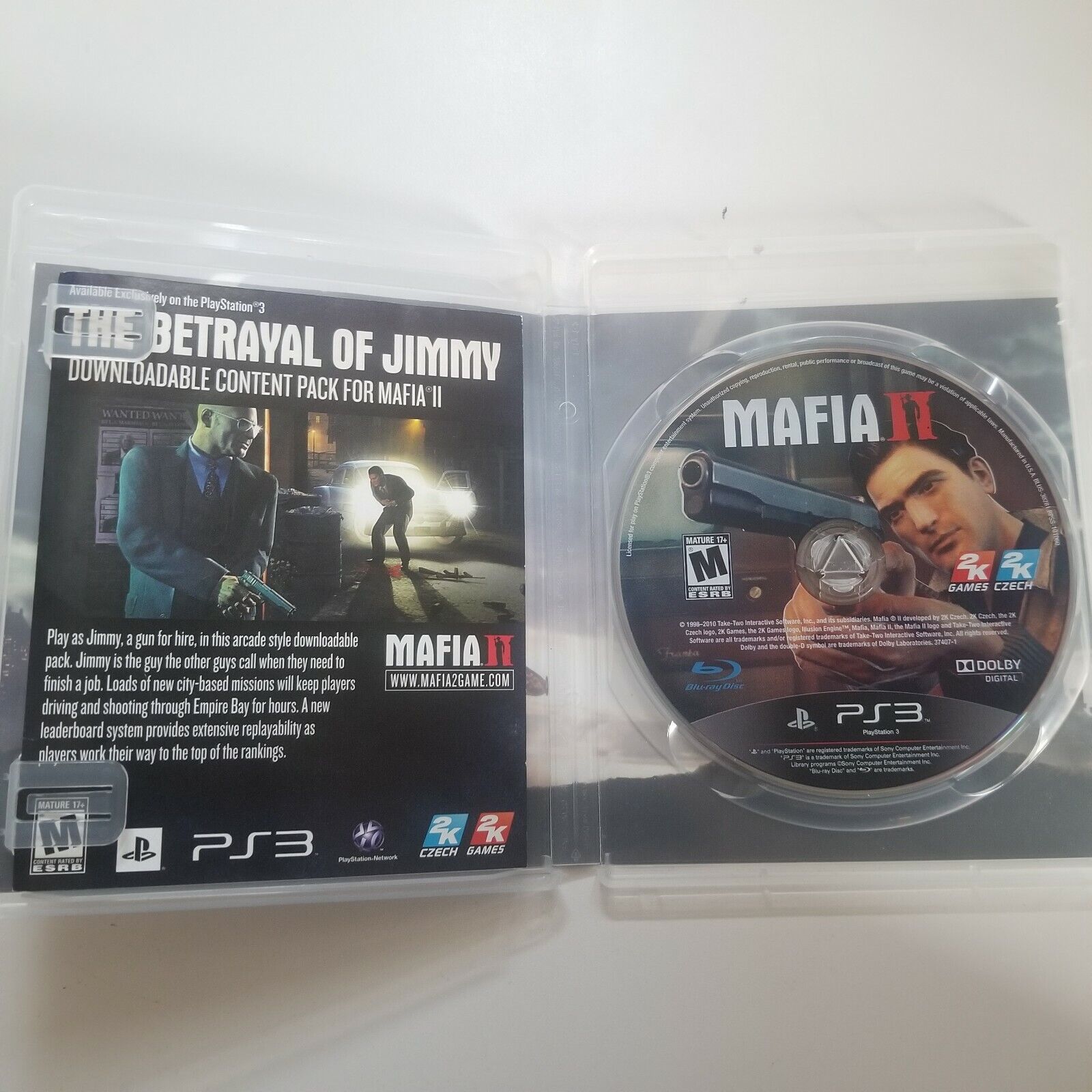 Mafia II 2 Sony PlayStation 3 PS3 Game Complete CIB Tested w/ Map  710425374074